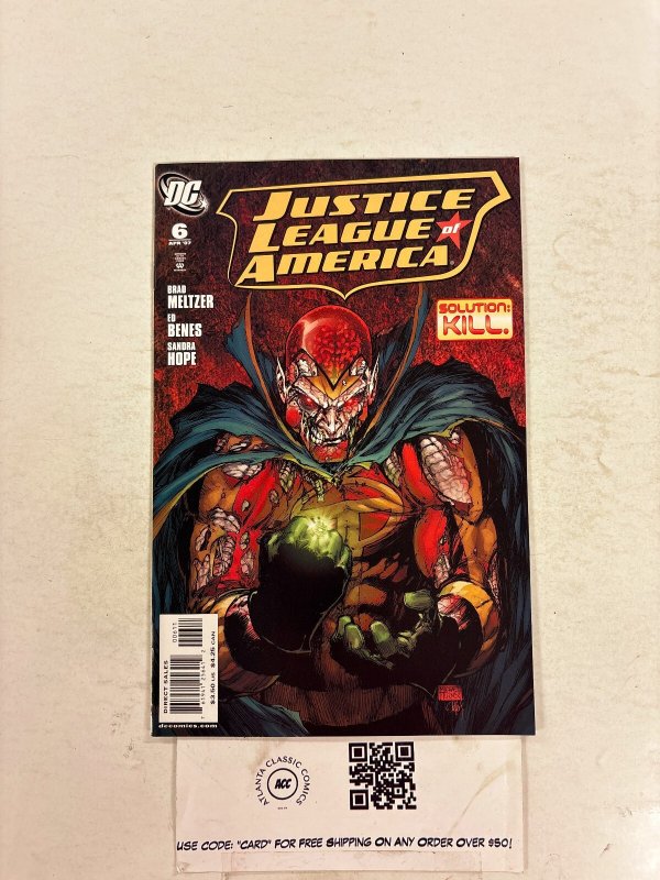 Justice League of America #6 (DC Comics), raw comic book in NM condition — front cover