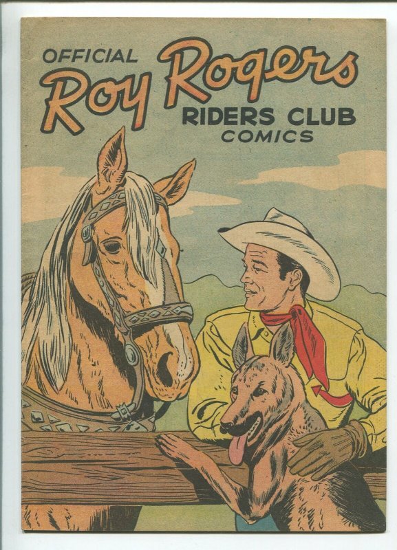 ROY Rogers Riders Club 1952 -Premium Give-Away-Trigger-Bullet-High GRADE-vf/nm (1952), raw, ungraded comic book — front cover