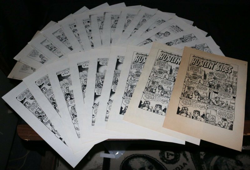 Hustlin' Sides and How I Quit Collecting Records LOT of 23 Copies - Robert Crumb, raw, ungraded comic book — front cover