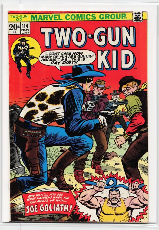 Two-Gun Kid #114 (Marvel Comics, 1973), raw, ungraded comic book — front cover