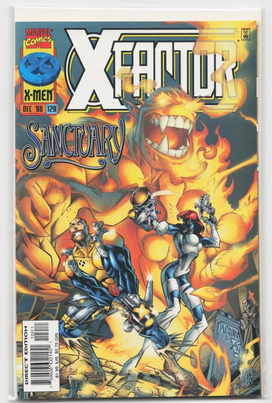 X-Factor #129 (Marvel Comics, 1996), raw, ungraded comic book — front cover