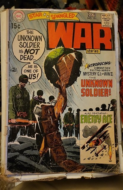 Star Spangled War Stories #151 (DC Comics, 1970), raw, ungraded comic book — front cover