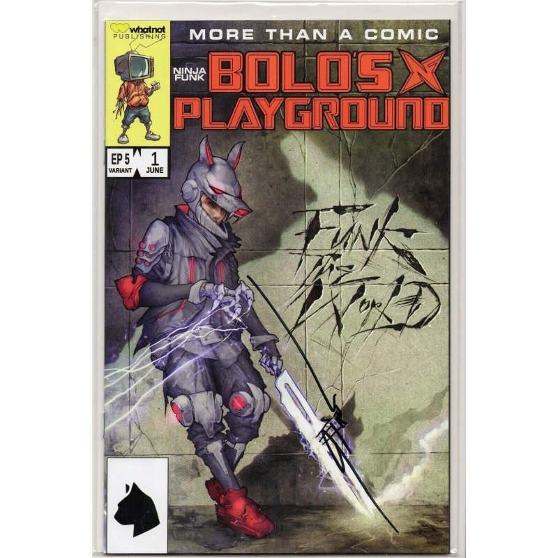 Ninja Funk Bolo's Playground #1 (2022), raw comic book in NM+ 9.6 condition — front cover