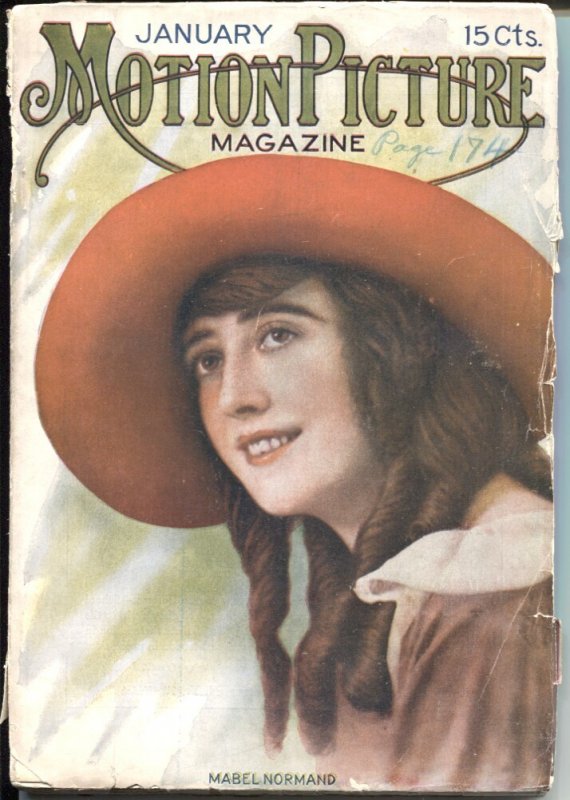 MAG: Motion Picture Magazine 1/1916-Mabel Normand-Uncle Toms Cabin-Norma Talm..., raw, ungraded comic book — front cover