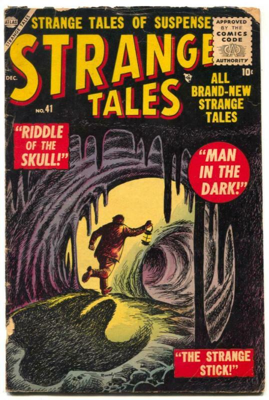Strange Tales #41 (Marvel Comics, 1955), raw comic book in VG condition — front cover