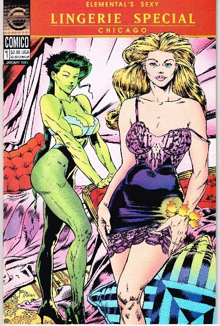 Elementals Sexy Lingerie Special (1993) (1993), raw, ungraded comic book — front cover