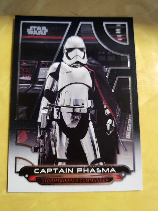 2018 Star Wars Galactic Files #TLJ-6 Captain Phasma (2018), raw, ungraded comic book — front cover