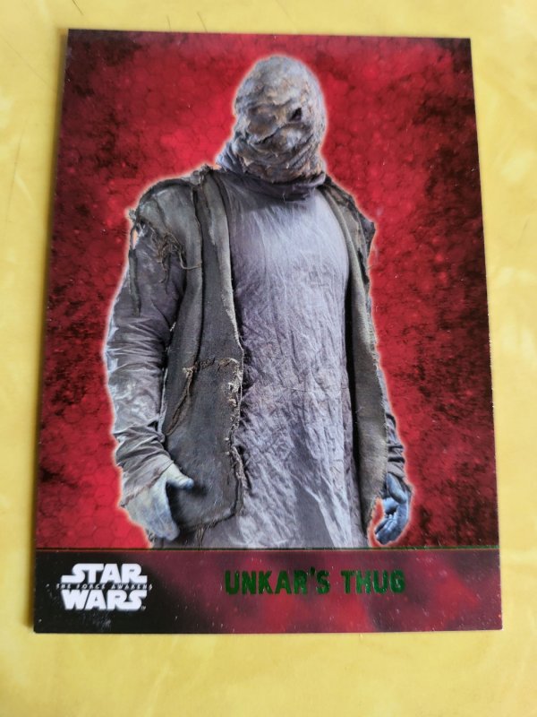 2016 Star Wars: The Force Awaken Series 1 Green Parallel #51 (2016), raw, ungraded comic book — front cover