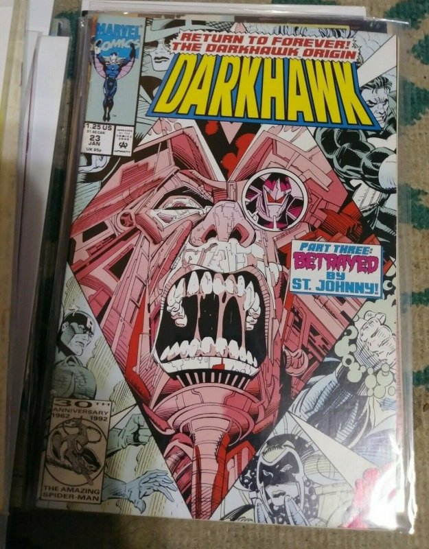 Darkhawk #23 (Marvel Comics, 1993), raw, ungraded comic book — front cover