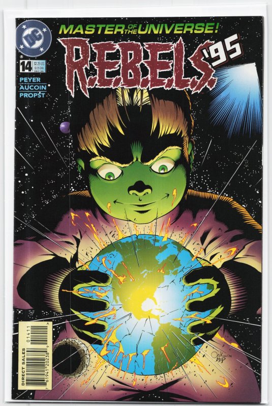 R.e.b.e.l.s #14 (1995), raw, ungraded comic book — front cover