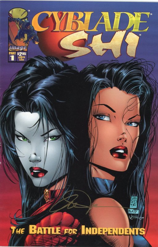 Cyblade Shi #1 (Image Comics, 1995), raw, ungraded comic book — front cover
