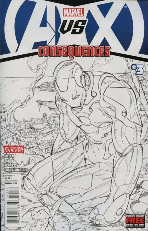 AVX: Consequences #3 (Marvel Comics), raw, ungraded comic book — front cover