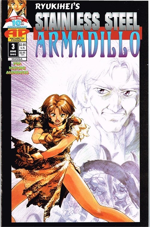 Stainless Steel Armadillo #3 (1995), raw, ungraded comic book — front cover