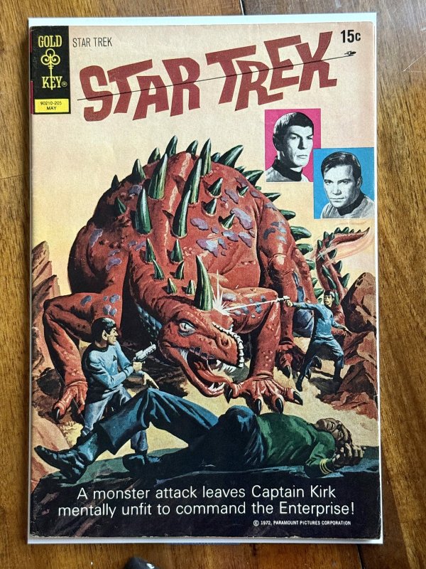 Star Trek #14 (Gold Key Comics, 1972), raw comic book in FN 6.0 condition — front cover