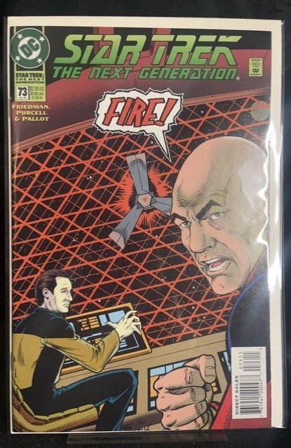 Star Trek: The Next Generation #73 (DC Comics, 1995), raw, ungraded comic book — front cover