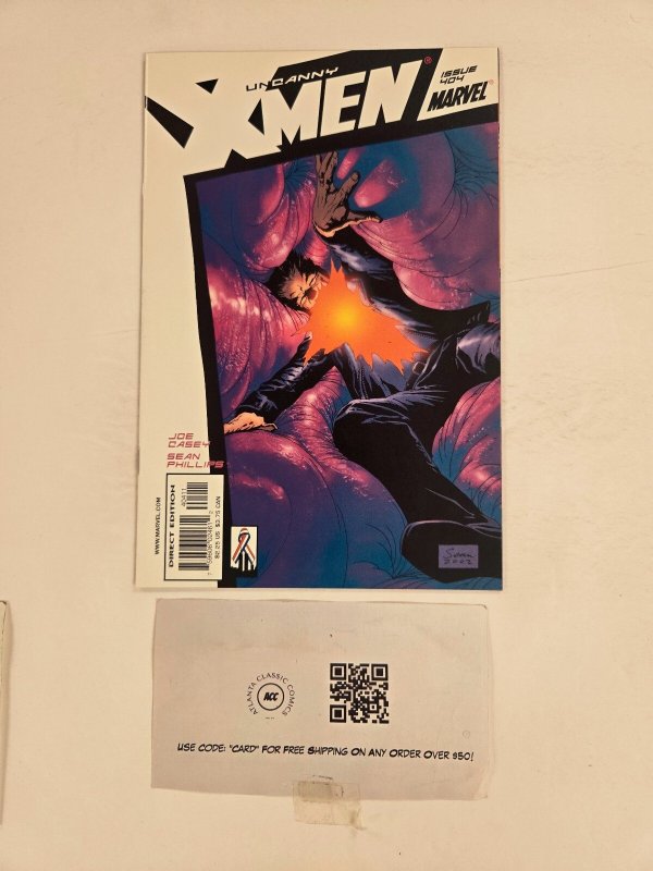 Uncanny X-Men #404 (Marvel Comics, 2002), raw comic book in NM condition — front cover