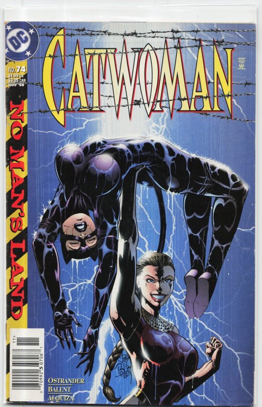 Catwoman #74 (DC Comics, 1999), raw, ungraded comic book — front cover