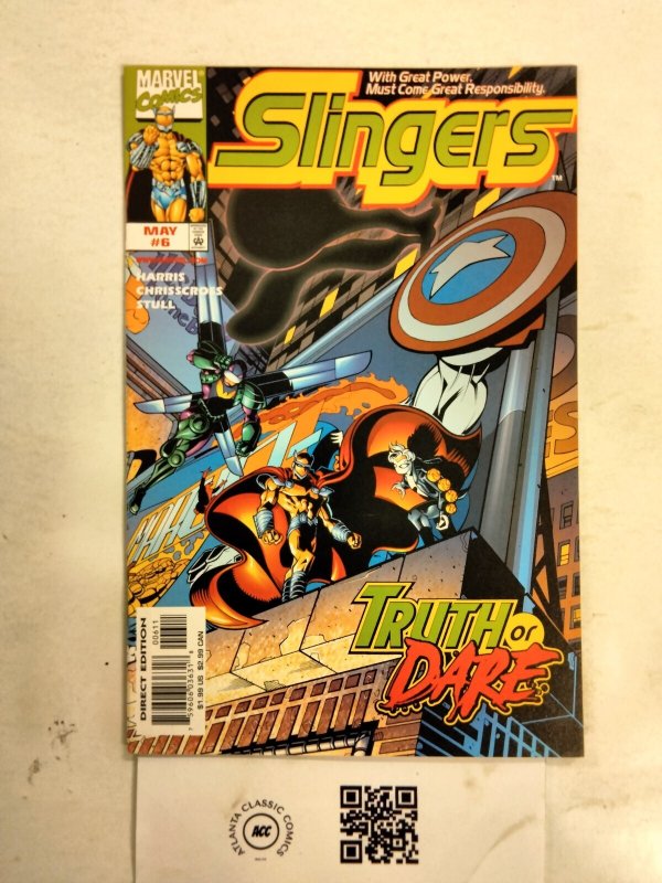 Slingers #6 (Marvel Comics), raw comic book in NM condition — front cover