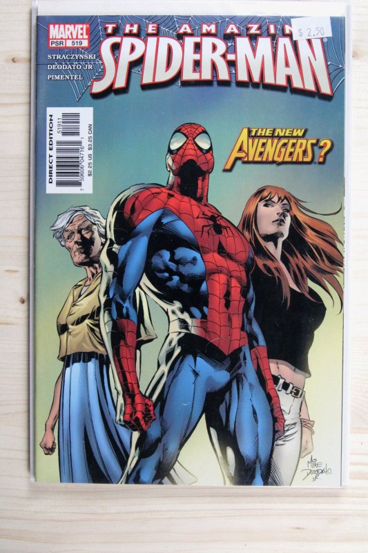 The Amazing Spider-Man #519 (Marvel Comics, 2005), raw comic book in NM 9.4 condition — front cover