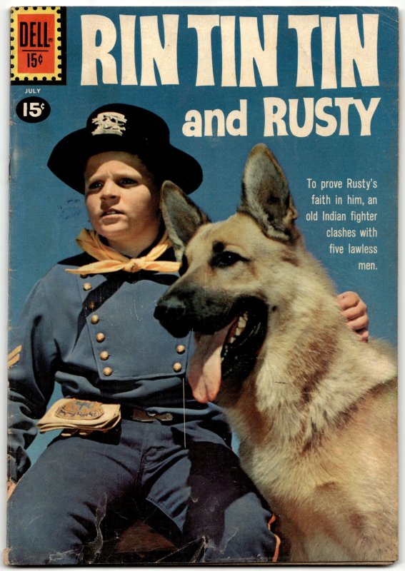 Rin Tin Tin and Rusty #38 (1961), raw, ungraded comic book — front cover