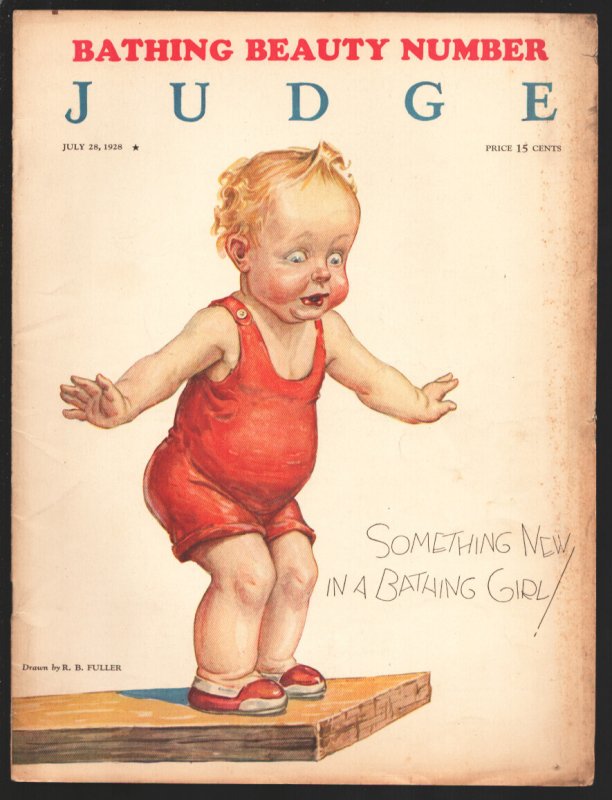 MAG: Judge 7/28/1928-R.B. Fuller Cover Art-From the Platinum Age of Comics-D..., raw, ungraded comic book — front cover