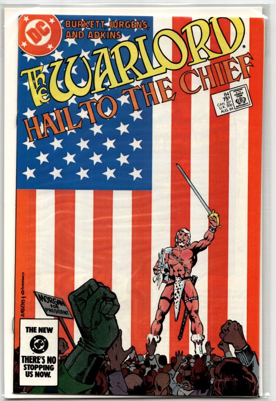 Warlord #84 (DC Comics, 1984), raw, ungraded comic book — front cover