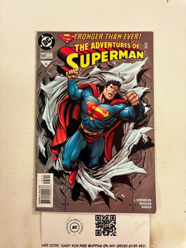 The Adventures of Superman #568 (DC Comics, 1999), raw comic book in NM condition — front cover