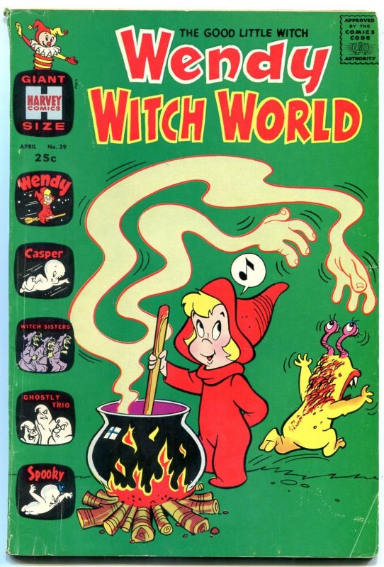Wendy Witch World #39 (Harvey Comics, 1971), raw comic book in VG condition — front cover