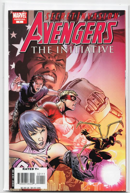 Avengers: The Initiative Annual (2008) Armory (Marvel Comics, 2008), raw, ungraded comic book — front cover