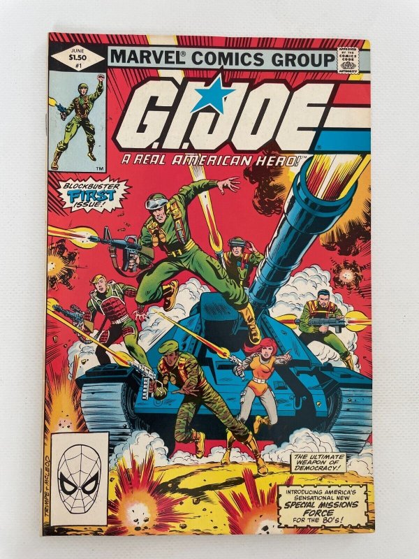 G.I. Joe #1 (Marvel Comics), raw comic book in VF/NM condition — front cover