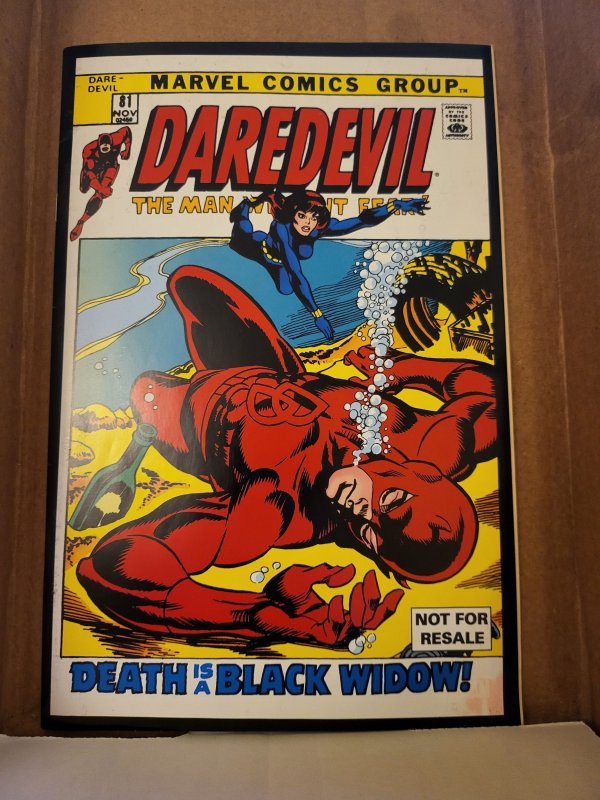 Daredevil #81 (Marvel Comics), raw, ungraded comic book — front cover