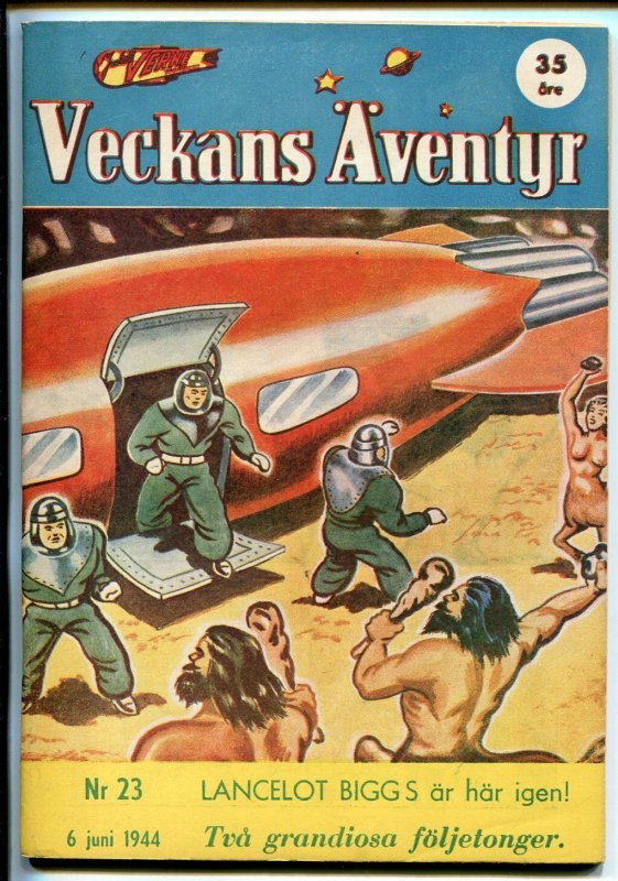 Jules Verne Veckans Aventyr Vol 5 #23 (1944), raw comic book in VF condition — front cover