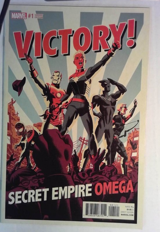 2017 Secret Empire Omega #1 (Marvel Comics, 2017), raw comic book in NM condition — front cover