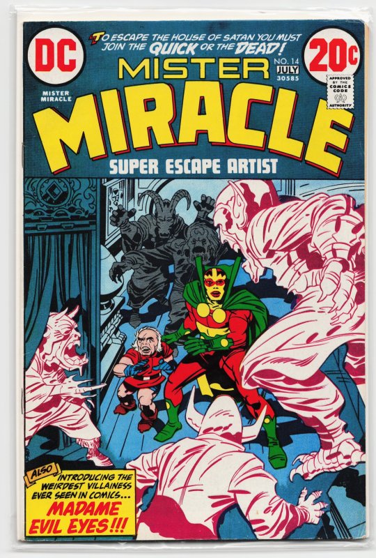 Mister Miracle #14 (DC Comics, 1973), raw, ungraded comic book — front cover