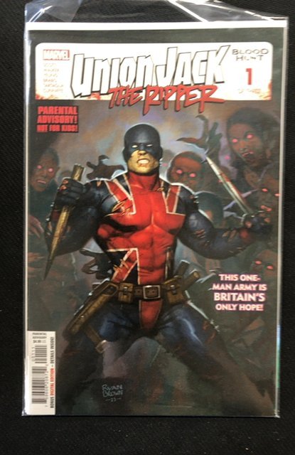 Union Jack the Ripper: Blood Hunt #1 (Marvel Comics, 2024), raw, ungraded comic book — front cover