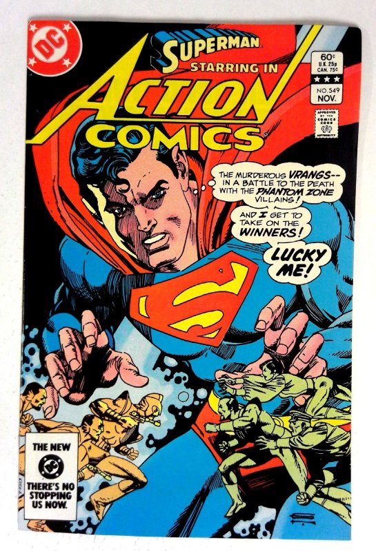 Action #549 (DC Comics, 1983), raw comic book in VF/NM condition — front cover