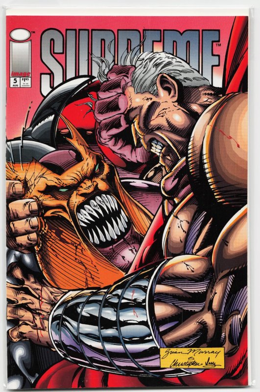 Supreme #5 (Image Comics, 1993), raw, ungraded comic book — front cover