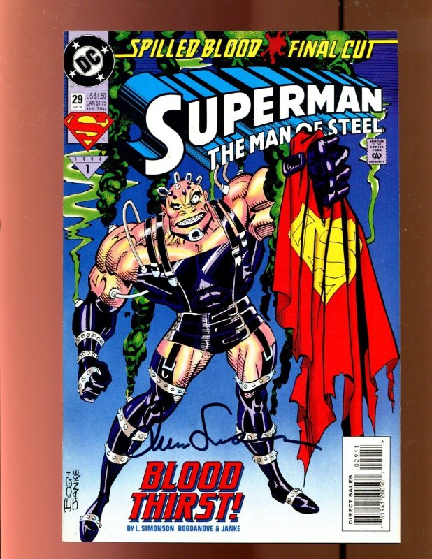 Superman: Man of Steel #29 (DC Comics, 1994), raw comic book in 9.0 condition — front cover
