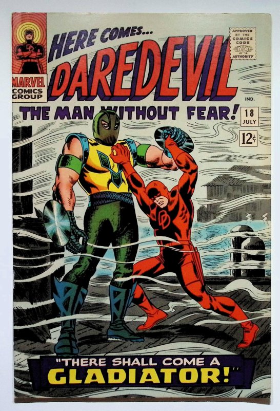 Daredevil #18 (Marvel Comics, 1966), raw, ungraded comic book — front cover