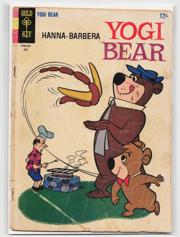 Yogi Bear #21 (1965), raw, ungraded comic book — front cover