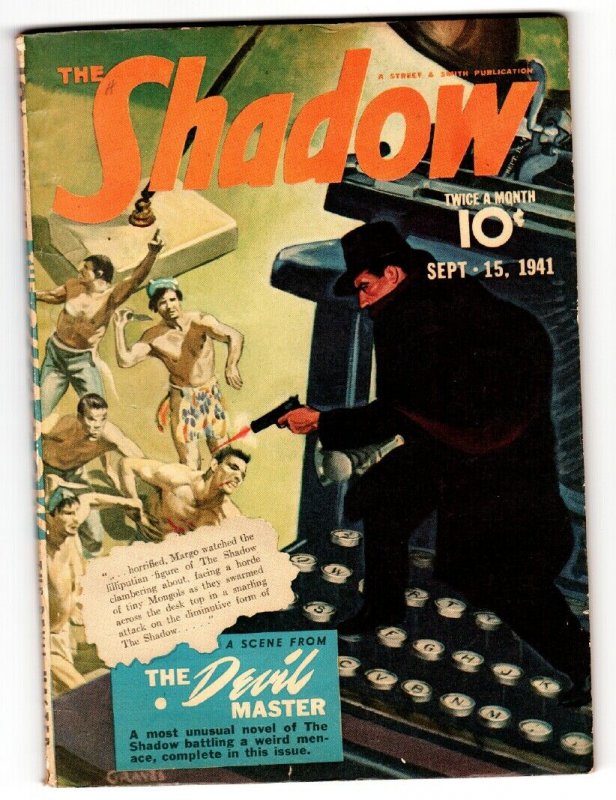 Shadow 1941 Sept 15-Pulp Magazine-Graves Gladney (1941), raw, ungraded comic book — front cover