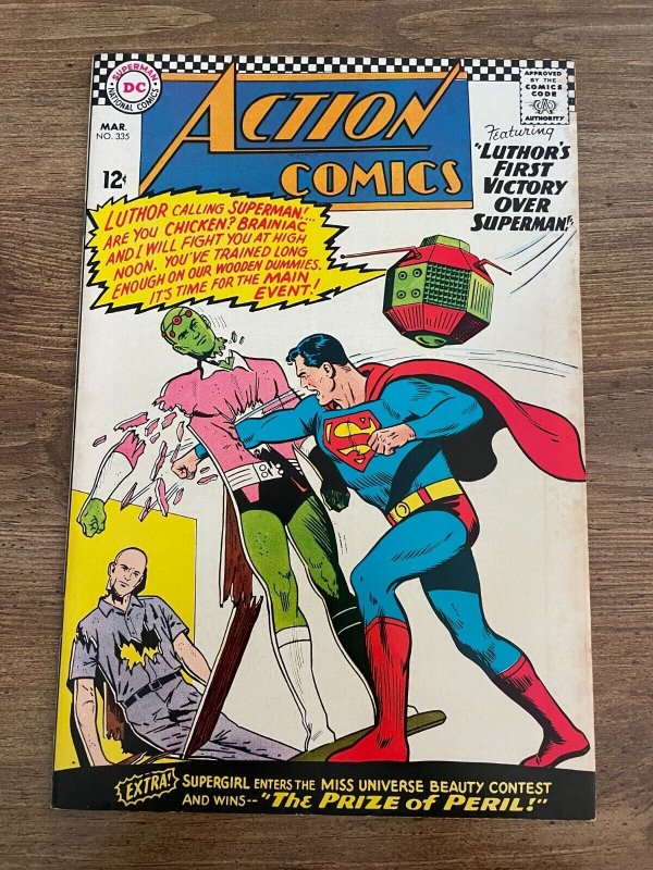 Action Comics #335 (DC Comics), raw comic book in VF/NM condition — front cover