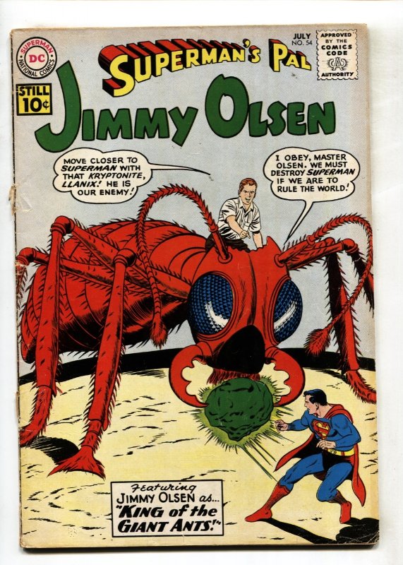 Superman's Pal Jimmy Olsen #54 (DC Comics, 1961), raw, ungraded comic book — front cover