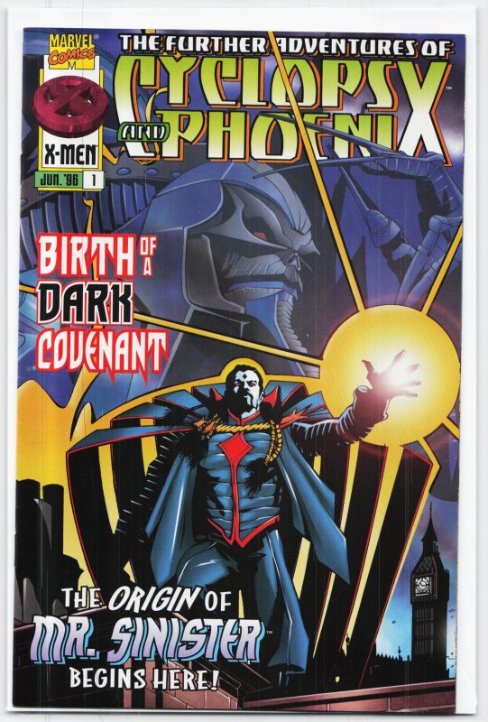 The Further Adventures of Cyclops and Phoenix #1 (Marvel Comics, 1996), raw, ungraded comic book — front cover