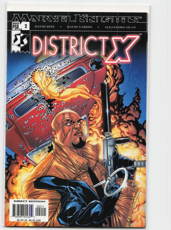 District X #2 (Marvel Comics, 2004), raw, ungraded comic book — front cover