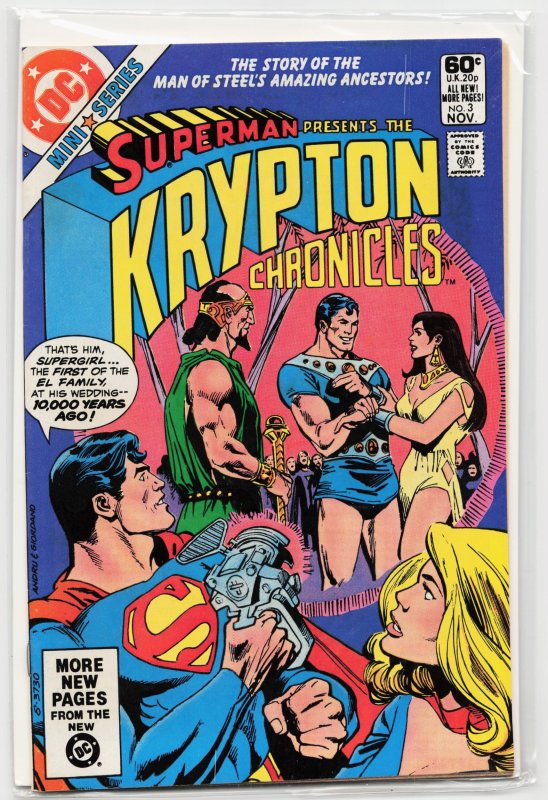 Krypton Chronicles #3 (1981), raw, ungraded comic book — front cover