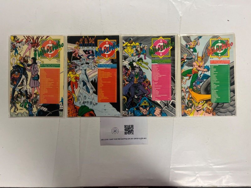 4 Who’s Who DC Comic Books # 85 86 86 86 Batman Superman Robin Flash 58 JS55, raw, ungraded comic book — front cover