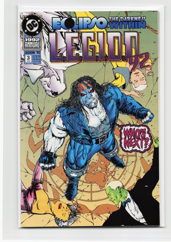 L.e.g.i.o.n. Annual #3 (DC Comics, 1992), raw, ungraded comic book — front cover