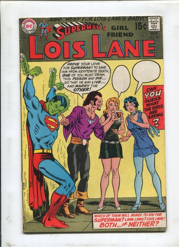 Superman's Girlfriend Lois Lane #96 (DC Comics), raw comic book in 7.0 condition — front cover