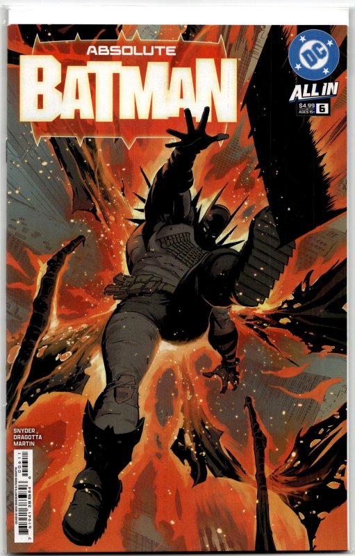 Absolute Batman #6 (DC Comics, 2025), raw, ungraded comic book — front cover